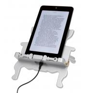 Stojan na knihu, čítačku a tablet Throne Bookchair Silver